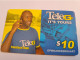 SURINAME US $ 10-    PREPAID CALLING CARD   /  FRANCISCO ELSON          **16420** - Suriname