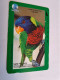 INDONESIA MAGNETIC/TAMURA  100  UNITS /  BIRD/ PARROT        MAGNETIC   CARD    **16436** - Indonésie