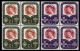 Luxembourg 1957 Scouting Blocks X 4 MNH ** Mi 567-568 (Ref: 2040) - Neufs