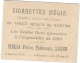 CIGARETTES MELIA -  LABEL  - Tirage B - Melia