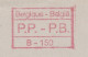 ⁕ Belgium / Belgique ⁕ Old Envelope With A Window P.P. - P.B. ⁕ Stationery Cover Mail Order Germany - Buste