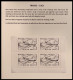 FRANCE Meeting National Aérien Rouen 1962 Feuille De 4 Vignettes THÈME AVIATION AVION POSTE AÉRIENNE - Luftfahrt