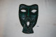 C212 Ancien Masque Tribal - Art Africain - Céramique à Suspendre - Art Africain