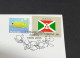 31-3-2024 (4 Y 33) COVID-19 4th Anniversary - Burundi - 31 March 2024 (with Burundi UN Flag Stamp) - Disease