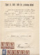 1920. KINGDOM OF SHS,ZEMUN REGIONAL COURT,CONTRACT,POSTAL STAMP AS REVENUE,CHAIN BREAKERS,VERIGARI - Storia Postale