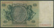 Dt. Reich 50 Reichsmark 1933 Serie B/J, Ro 175 A Gebraucht (K1012) - 50 Reichsmark