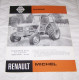 FEUILLET PUB PUBLICITAIRE TRACTEUR RENAULT CABINE MICHEL, AGRICULTURE - Tractors