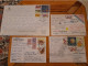 Russia 4 Postcrossing Postcards - Briefe U. Dokumente