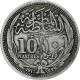 Égypte, Hussein Kamil, 10 Piastres, 1917, Bombay, Argent, TTB, KM:319 - Egypte