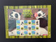 31-3-2024 (large) Australia -  Adelaide Zoo Panda - Wag Wang & Funi (large In Pack) Sheetlet 10 Mint Personalised Stamp - Presentation Packs