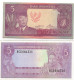 Indonesia 5 Rupiah 1960 Sukarno P-82 EF Condition - Indonesië