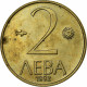 Bulgarie, 2 Leva, 1992, TTB, Nickel-brass, KM:203 - Bulgarie