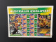 31-3-2024 (large) Australia -  2006 Football - Australia Qualiffies ! FIFA (large) Sheetlet 10 Mint Personalised Stamp - Blocs - Feuillets
