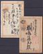 Japon - Lot De 2 Entier Postaux - état Moyen - Tous Renseigenements Bienvenus ! - Covers & Documents