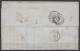 L. Càd "CHIEVRES ATTRE /12 DEC 1857" (Attre Sans S) Pour BORDEAUX Càd Passage "BELG.5 / VALnes" - Port "4" Au Tampon (au - Andere & Zonder Classificatie