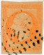 10 Octobre 1857 L.A.C. N° 16 Pc 3317 Tarare Vers Lyon RHONE ,impression Fine Nuance Orange Vif Et Papier Gris RR - 1849-1876: Klassik