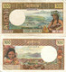 NEW CALEDONIA 100 FRANCS BROWN WOMAN HEAD FRONT &  BACK NOT DATED(1971) P61a SIG VARIETY F+ READ DESCRIPTION!! - Nouméa (Nieuw-Caledonië 1873-1985)