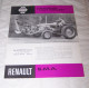 FEUILLET PUB PUBLICITAIRE MATERIEL AGRICOLE RENAULT FAUCHEUSE TOUS ANGLES S.M.A ( TRACTEUR, TRACTEURS, MOTOCULTURE ) - Trattori