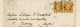 5 Fevrier 1855 L.S.C. Paire N°13A TB Belle Nuance,Etoile Paris Vers Nancy MEURTHE,timbre De Gauche Fleur De Planche - 1849-1876: Classic Period