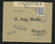 Lettre Par Bateau De Barranquilla 19/02/1916 Le N°188 Seul Pour Naples 21/3/1916 Vérifiée Par La Censure à Gênes (30) TB - Colombia