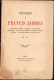 Oeuvres De Francis Jammes, Tome II, 1921 C3440 - Libri Vecchi E Da Collezione