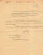 LETTRE DU LIEUTENANT MAURICE VEZINS CDT DU CENTRE D ADMINISTRATIONTERRITORIAL DE LA16e DIVISION MILITAIRE 1941 ESPAL ION - Documenti