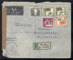 Registered Express Cover Tel Aviv Palestine 1947 AirMail British Mandate Cencor - Palästina