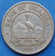 UGANDA - 1 Shilling 1976 "East African Crowned Crane" KM# 5 Republic (1962) - Edelweiss Coins - Ouganda