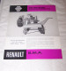 FEUILLET PUB PUBLICITAIRE MATERIEL RENAULT DELIMITEUSE D'ACCOTEMENTS S.M.A, SMA ( TRACTEUR, TRACTEURS, MOTOCULTURE ) - Traktoren