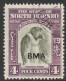 North Borneo Scott 211 - SG323, 1945 BMA Overprint 4c Cds Used - Borneo Del Nord (...-1963)