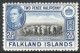 Falkland Islands Scott 87 - SG151, 1938 George VI 2.1/2d Sheep MH* - Islas Malvinas