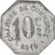 France, Chambre De Commerce De Rouen, 10 Centimes, 1918, TTB, Aluminium - Monétaires / De Nécessité