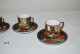 C213 4 Tasses Et Sous Tasse - Style Asiatique - Poinçon - Art Asiatique