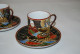 C213 4 Tasses Et Sous Tasse - Style Asiatique - Poinçon - Asian Art