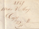 1845 - Cursive 64 URDOS Sur Lettre Pliée Vers (Oloron) Sainte Marie, Pyr Atl.  - Via Bedous - Cad Arrivée - Décime Rural - 1801-1848: Vorläufer XIX