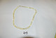C213 Bijou - Collier De Perles Jaunâtres - Necklaces/Chains