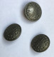 3 Boutons Anciens DOUANES A & M Et Cie Anglade Masse Paris - Boutons