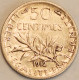 France - 50 Centimes 1912, KM# 854, Silver (#4029) - 50 Centimes