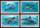 MARINE LIFE NIUE TONGA DOLPHIN WWF Tropical EXOTIC SEA MAMMAL Coral Reef Undersea Ocean Stamps Full Set - Dolphins