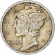 États-Unis, Dime, Mercury, 1917, Philadelphie, Argent, TTB - 1916-1945: Mercury (kwik)