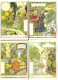 LA BELLE JARDINIERE - LES MOIS DE L'ANNEE  - 12 CARTES 10x15cm -  PAR EUGENE GRASSET - TB - Collections & Lots