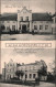 ! Alte Ansichtskarte Gruß Aus Nauhausen In Ostpreußen, Gasthaus, Postamt, Apotheke, 1917 - Ostpreussen