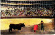 CS03. Vintage Spanish Postcard. Bullfighting. Matador, Cape And Bull. - Stiere