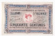 Aude . Chambre De Commerce De Troyes 50 Centimes 1926 Serie 546 . N° 02,882 - Chambre De Commerce