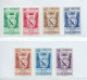 VENEZUELA 1952 STATE OF MIRANDA COMPLETE SET MICHEL 788-94 SCOTT 506-12 MINT HINGED - Venezuela