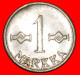 * CROSS (1952-1962): FINLAND  1 MARK 1959 UNCOMMON!· LOW START · NO RESERVE! - Finlande