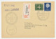 Registered Card / Postmark Netherlands 1958 World Session International Organisation Of Good Templars  - Franc-Maçonnerie