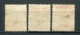 26417 Tch'ong-K'ing N°86/8° Timbres D'Indochine De 1919 Surchargés 1919  B/TB - Gebraucht