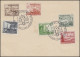 651-656 WHW Schiffe 3 Bis 12 Pf., 6 Werte Auf Stempelkarte SSt MÜNCHEN 18.12.37 - Marítimo