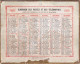Calendrier  Almanach 1882 Oberthur Rennes - - Small : ...-1900